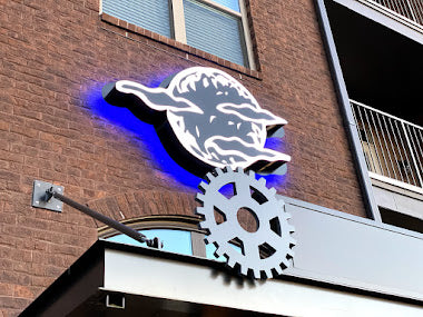 Gwinnett county best storefront signs, car wrap, interior signs-sign installation sign shop - rey signs-LED channel letter signs- RGB backlit signs-cloud signs-backlit signs