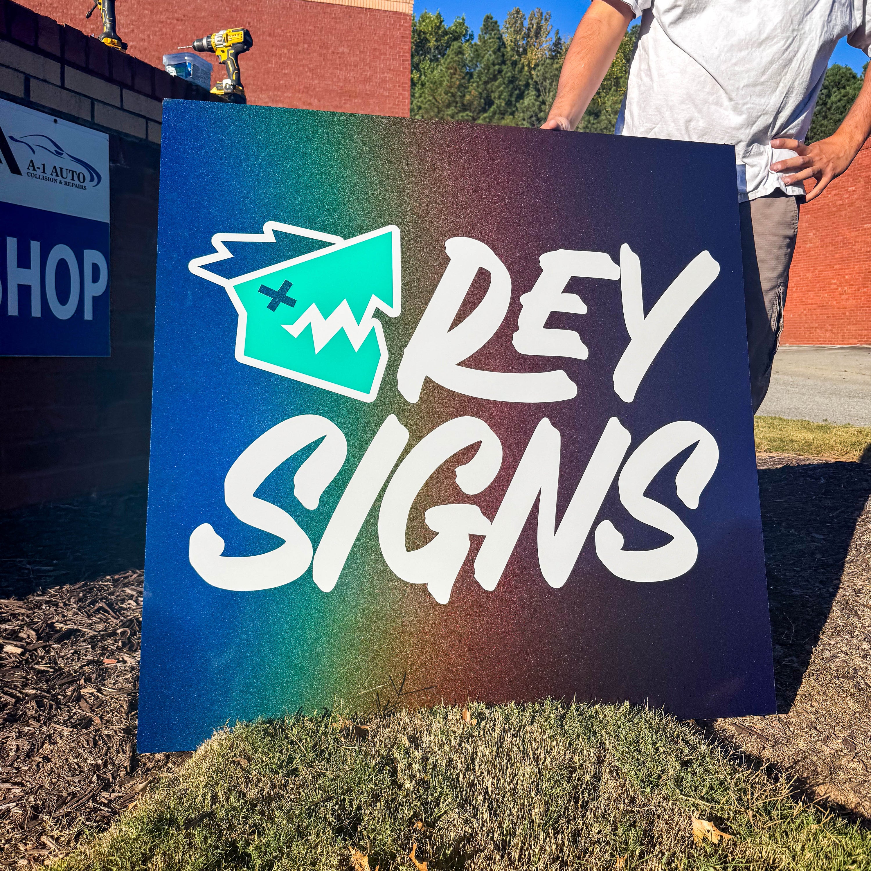 REY SIGNS HOLOGRAPHICS ACM BOARD SIGNS