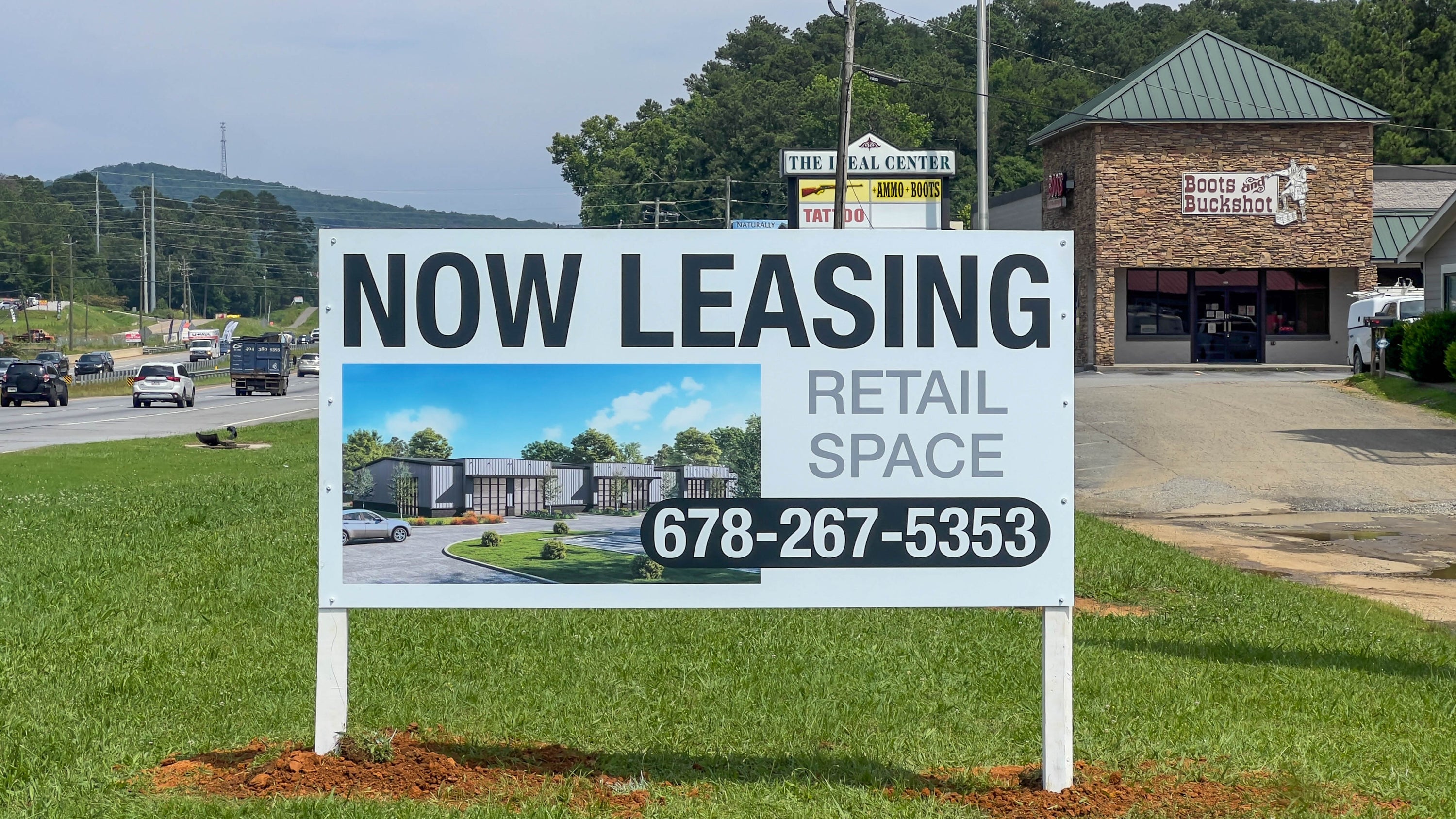 retail space signs board on post rey signs