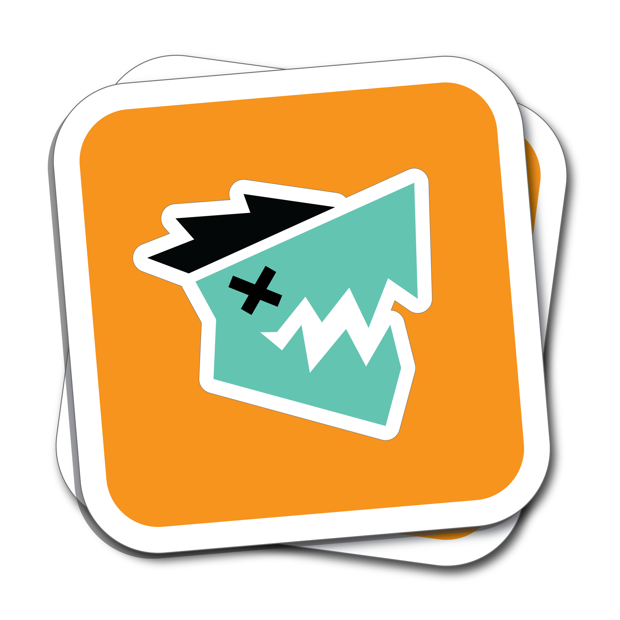 ROUND EDGE SQUARE STICKERS