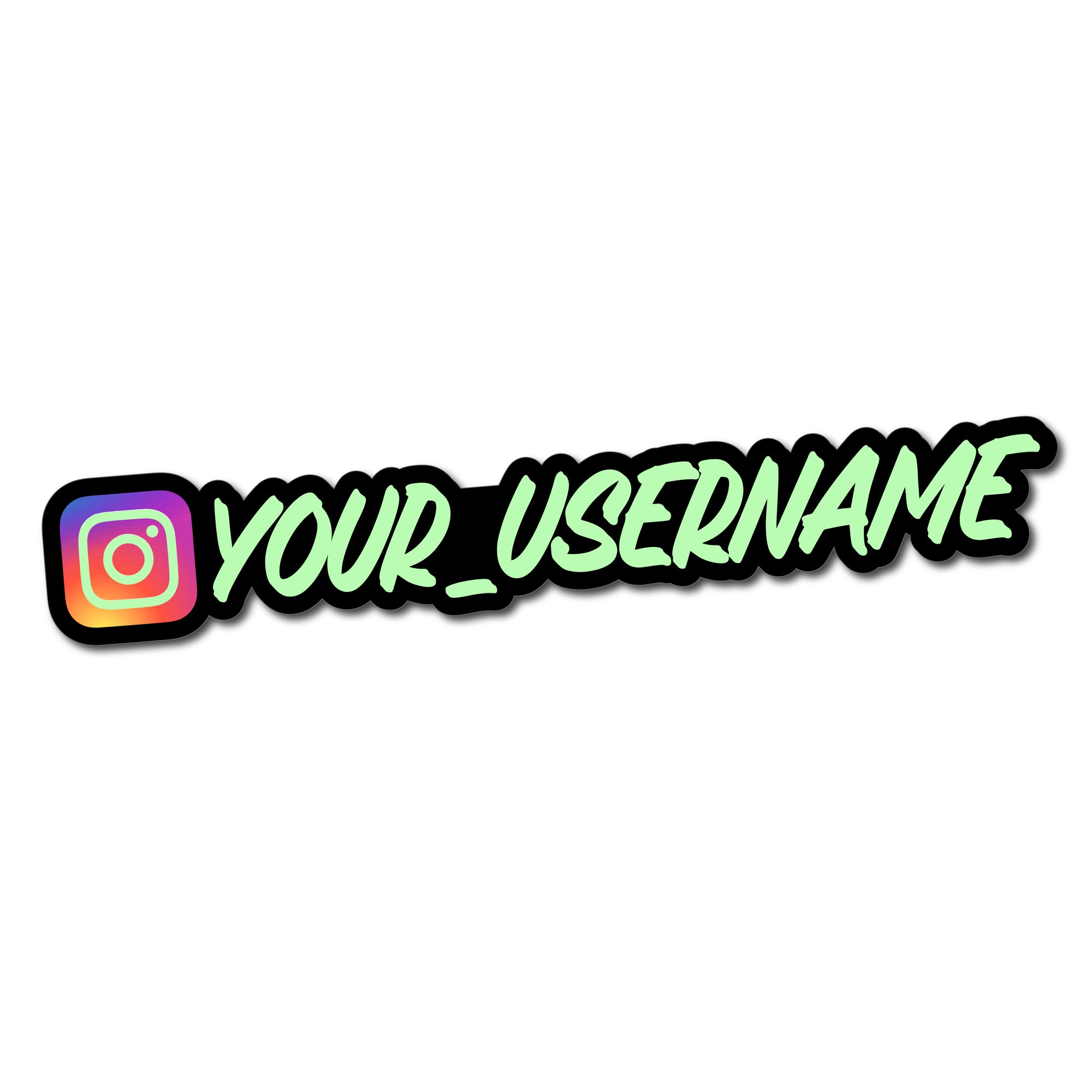 GLOW IN THE DARK SOCIAL MEDIA STICKERS