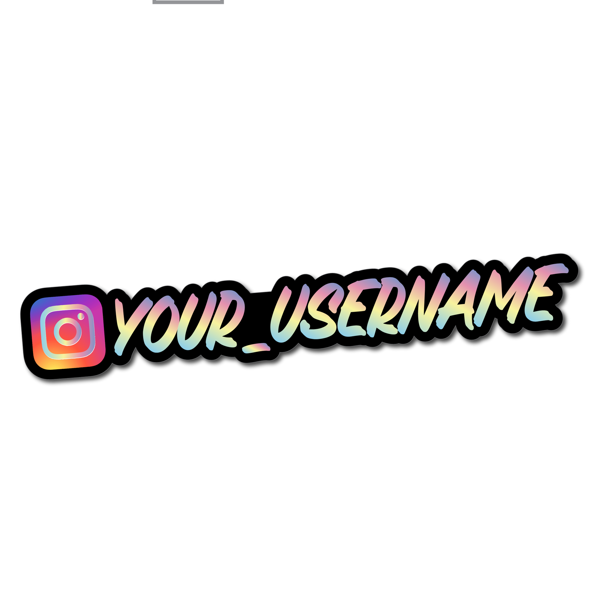 HOLOGRAPHIC SOCIAL MEDIA STICKERS