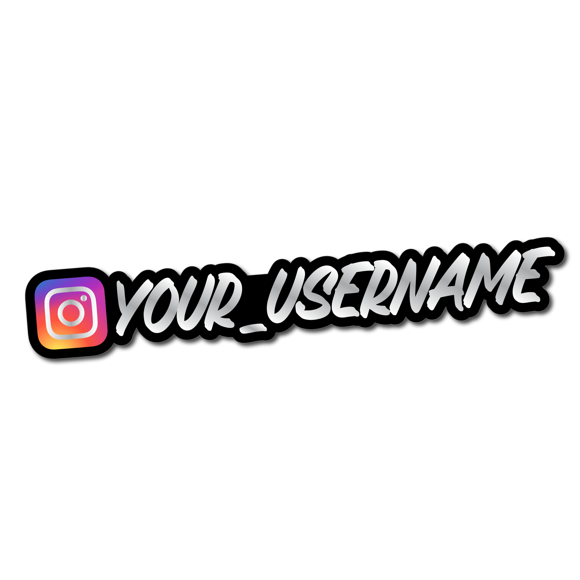 REFLECTIVE SOCIAL MEDIA STICKERS